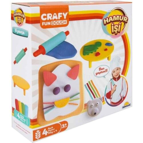 Crafy Dough Handwork Plasticine Set 200g. 6 piece