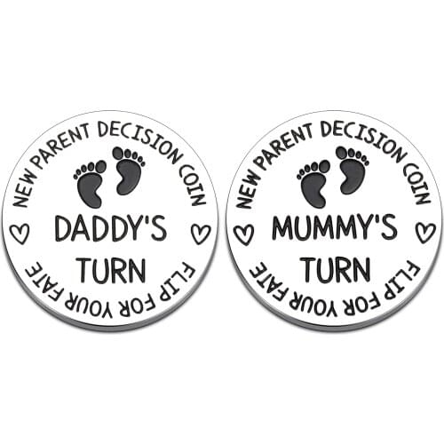 New Fun Decision Double side Coin Suitable For Pregnancy, New Baby Gift For Parents,Christmas Birthday Gift DIY Custom Wholesale