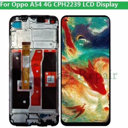 Original Screen for Oppo A54 LCD DisplayTouch Screen Digitizer CPH2239 Replacement Parts New For Oppo A54 LCD Screen With Frame