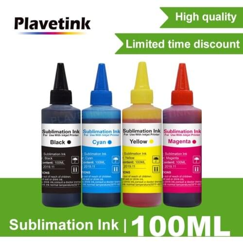 Plavetink Sublimation Pre-Coaing Heat Transfer Ink Bottle 400ML For Epson WF3620 WF3640 WF7610 WF7620 Inkjet Printer