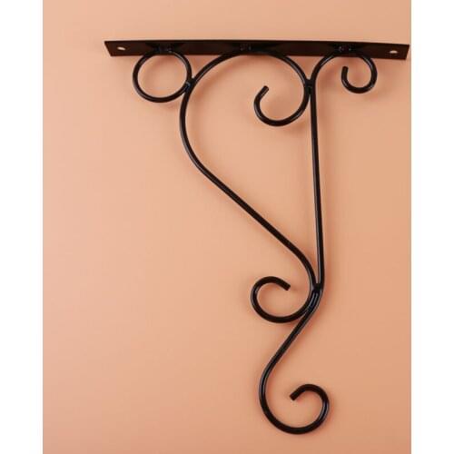 Wrought Iron Green Lotus Hanging Basket Wall Hanging Flower Pot Holder Hanger Hook Balcony Flower Pot Rack Garden Decor