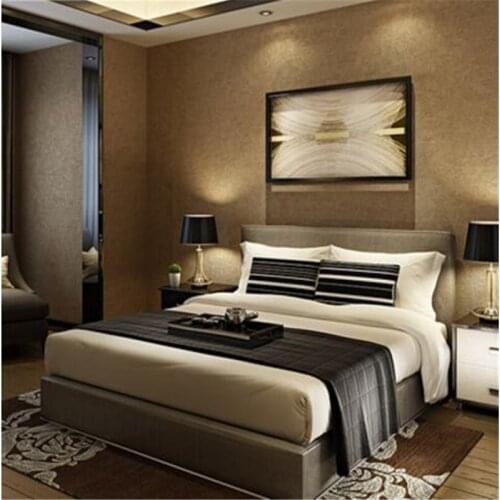 Beibehang friendly wallpaper Simple retro color plain wallpaper bedroom living room TV background wallpaper Papel de parede 3d