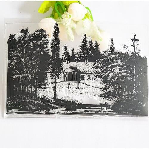 Natural Village Transparent Clear Stamp/Seal for DIY Scrapbooking / Photo Album Decorative Silicone Stamps Sheets
