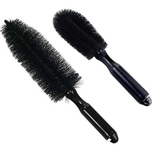Car Wheel Brush Rim Scrubber Cleaner Washing Tool Vehicle Tyre Cleaning Tools Black Auto detailing brushes Car wash Accessories