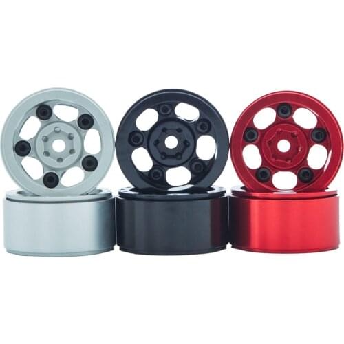 Alloy Wheel Rim Hubs for Axial SCX24 Deadbolt C10 JLU B-17 RC Off-Road Rock Cralwer Accessories
