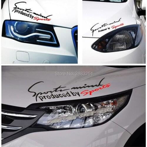 Reflective Lamp Eyebrow Sports Styling Hood headlight stickers for Chrysler 300c 300 sebring pt cruiser town country Accessories