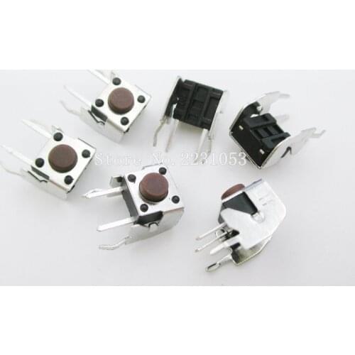 50PCS/Lot Cornet 4 Pins 6*6*5 mm Switch Tactile Push Button Switches 6x6x5mm Micro Switch