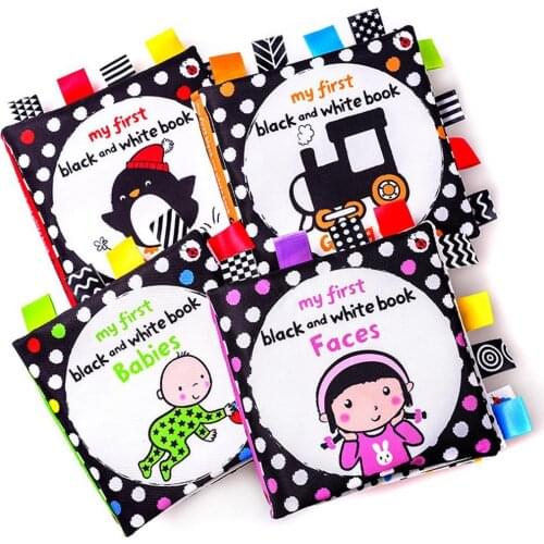 Animal Car Baby Cloth Rustling Book with BB Device Tag Visual Developmental Toddler Early Education Cognition Toy