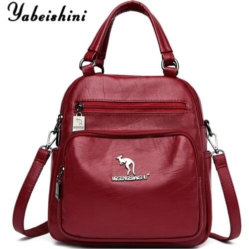 Women traveling backpack mochila feminina women leather backpack Sac a Dos Femme Multifunctional schoolbags for girls Preppy