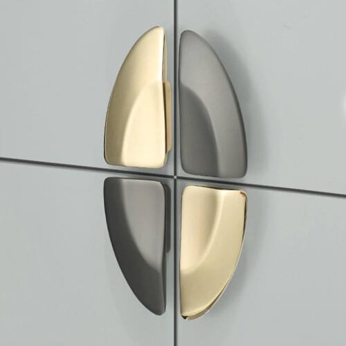 Gold wardrobe door handle to the modern minimalist cabinet hand-in-hand luxury drawer bathroom cabinet door handle handle