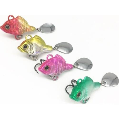 15g Peche Spinner Bait VIB Pike Fishing sinking Lure Wobblers Crankbait Fly Japan Fishing Trout Spoon Sequins Hard Bait Pesca