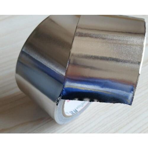 25meters width 50mm aluminum foil adhesive tape,metal conductive tape, fire-retardant