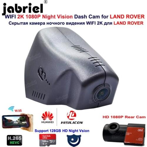 2K 1080P Wifi 24H Car Dvr Dash Cam Camera For Land Rover Discovery 5 Range Rover Sport Range Rover Evoque Range Rover 2016-2019