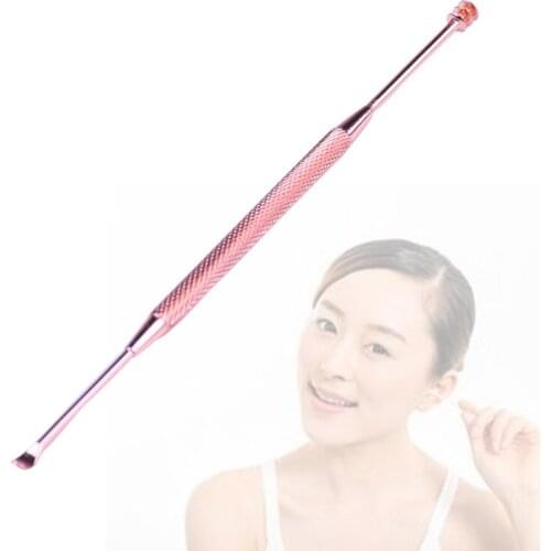 3pcs Steel Rose Gold Stainless Steel Ear Pick Wax Remover Curette Cleaner Scoop Ear Pick Ear Cleaner Spoon Care Ear Clean Tool