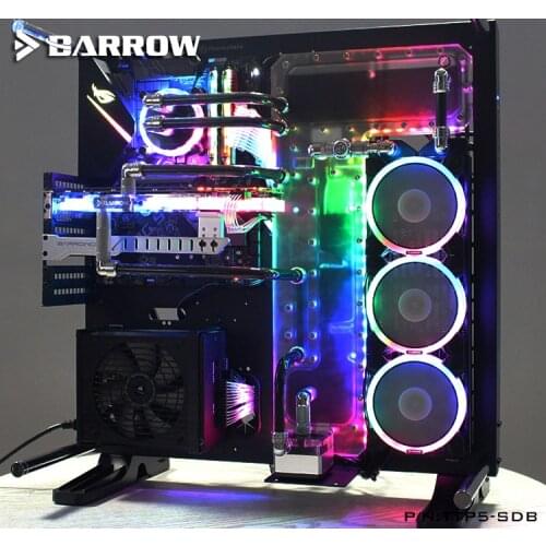 Barrow Acrylic Board as Water Channel use for TT Core P5 Computer Case use for Both CPU and GPU Block RGB to 5V GND 3PIN H