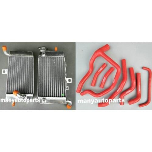 Aluminum radiator with red Silicone hose for HONDA XRV750 XRV 750 AFRICA TWIN