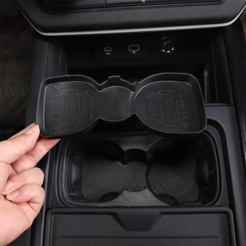 For Land Rover Defender 90 110 2020-2022 Car Center Console Water Cup Slot Non-Slip Mat Tea Cup Holder Auto Interior Accessories