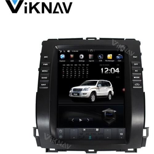 Vertical screen auto radio player car multimedia player for Toyota Land Cruiser Prado 2002-2009 DVD player GPS navigation FM BT