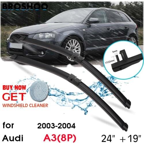 Car Wiper Blade Front Window Windscreen Windshield Wipers Blades Auto Accessories For Audi A3 (8P) 24"+19" 2003-2004
