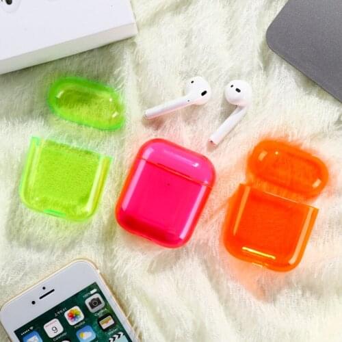 For AirPods Case Silicone Candy Color Transparent Fundas For Air Pods 2 Earphone Cases Protector For Airpods Pro Soft TPU Cover