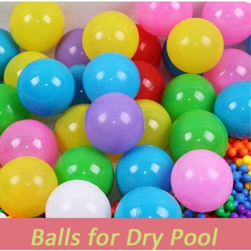 55mm Baby Plastic Ocean Balls for Dry Pool Playpen Wave Ball Kids Play House Ball Pits Outdoors Tents Playground Toys