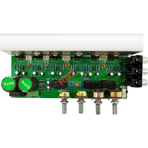 Dual group AC12v5.1 channel power amplifier board audio fever integrated circuit heavy bass output 18W × 6 power amplifier board