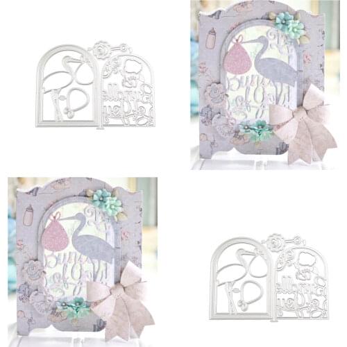 Baby Shower 2layers Metal cutting Die for DIY scrapbook-album Decoration embossed DIY Paper Card