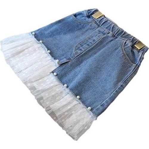 Джинсовые юбки для девочек Fanfiluca China At AliExpress