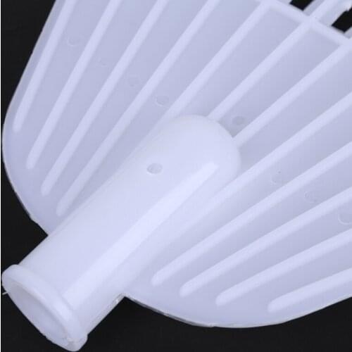 Leaf Rake White Agricultural Rake No Handle Grass Rake Lightweight Flower Planting Soil Rake Plastic Garden Tool Lawn Rake