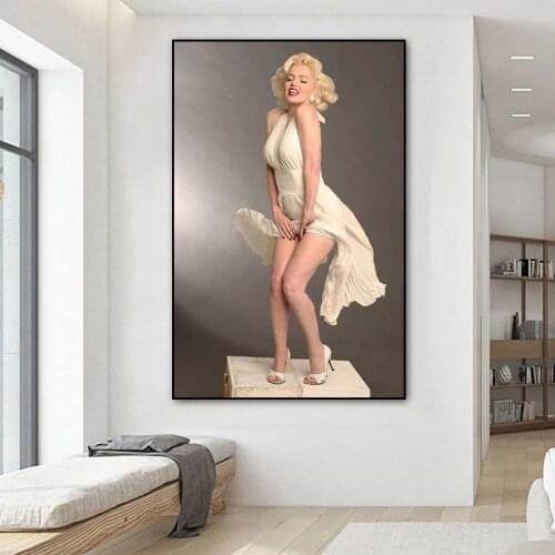Marilyn Monroe Canvas Painting Sexy Lady Women Posters Wall Art Pictures For Living Room Bedroom Modern Home Decor NO FRAME