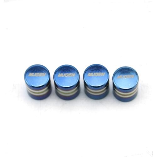 MUGEN 4Pcs/Set Aluminum Alloy Tire Valve Caps Fit For Universal Car Truck Motorcycle Bicycle Valve Stem Cover Tire Accessories