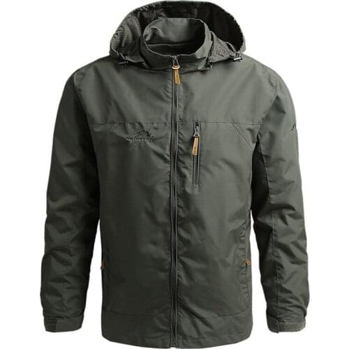 Waterproof Jackets Men Outdoor Hooded Coats Male Outwears Windbreaker Windproof Autumn Jacket Plus Size Clothing Coat 2021 5xl