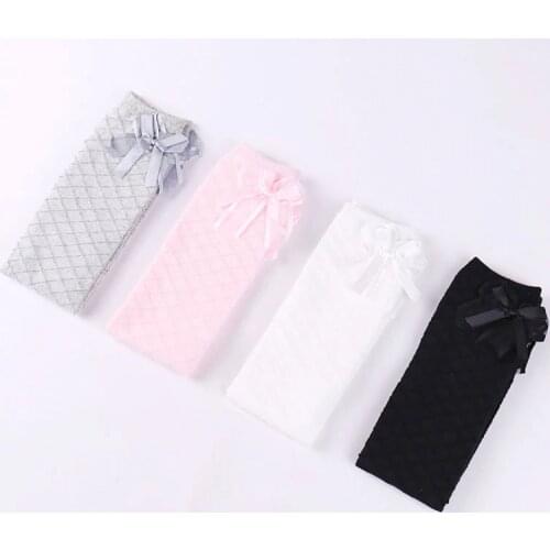 Bow Socks for Girl Knee High Long Socks Summer White Socks for Children Tiny Cottons tutu Socks Cheap Stuff 2018 New