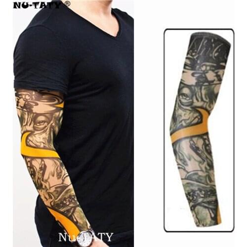 Nu-TATY Eye of Devil Man&woman style Tattoo Sleeve Stockings Body Art Leggings Cool Boys Girls Party Wearings