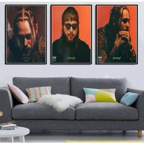 Malone Rapper Hip Hop Music Singer Posters And Prints Canvas Painting Wall Art Picture Vintage Decorative Home Decor Affiche