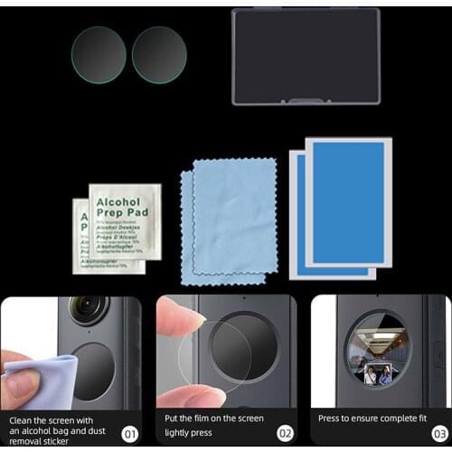 Tempered Glass Film Scratchproof Screen Protector For Insta360 One X2 Camera