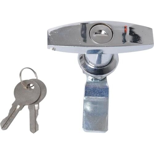 Anti-theft T-shaped Handle Lock with Keys for Power Distribution Cabinet Caravan Trailer RV Toolbox
