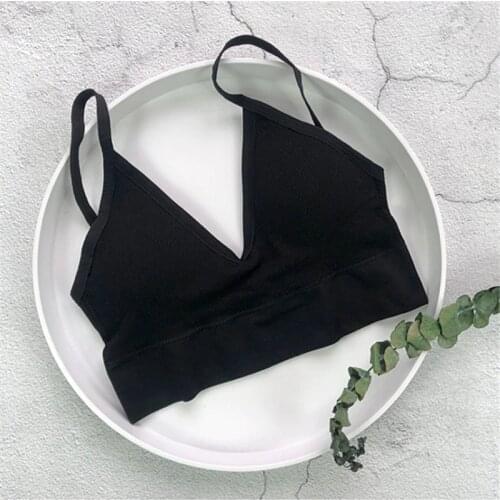 Sexy lingerie beauty back underwear wrapped chest female triangle cup sports ladies thread no rim tube top bra
