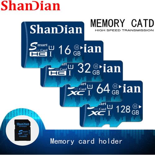SHANDIAN Smart SD Card 32GB 16GB Memory Card 8GB 4GB Real Capacity Smartsd Class 6 Smartsd TF Card High Speed For Phone Camera
