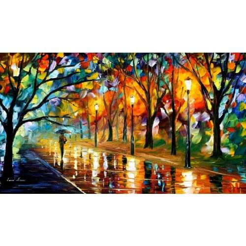 Modern art landscape recollection of the past palette knife oil painting High quality Hand painted home decor