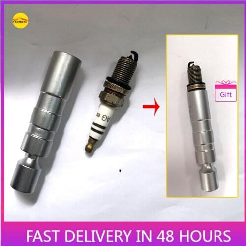 14mm 16mm Magnetic Universal Spark Plug Socket Wrench Removal and Installation Tool