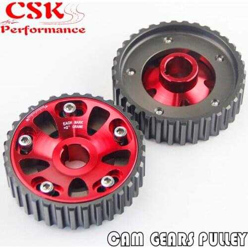 Racing Cam Gear Pulley For Civic DOHC B16A B16B B18B B18C Integra DC2 Acura Red