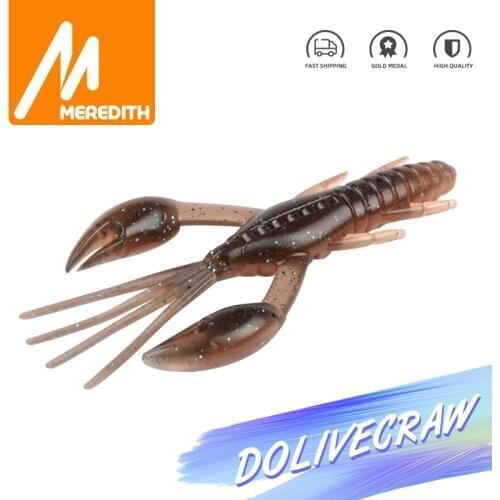 MEREDITH 80mm 5pcs 4.3g Shrimp Soft Baits Fishing Lures Wobblers Crankbaits for Carp Fishing Artificial Baits Worm Soft Lures