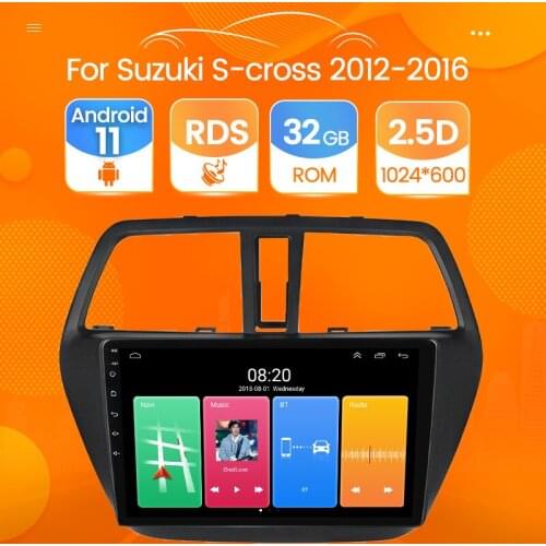 2 din Android 11 Car Radio For Suzuki SX4-CROSS 2012-2016 android navigation gps radio stereo video multimedia WIFI MIC player