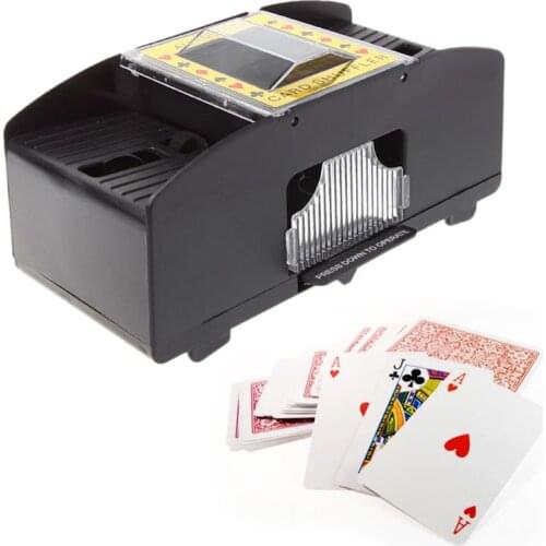 Automatic Poker Card Shuffler Board Games Battery Operated Playing Cards Shuffle U2JB