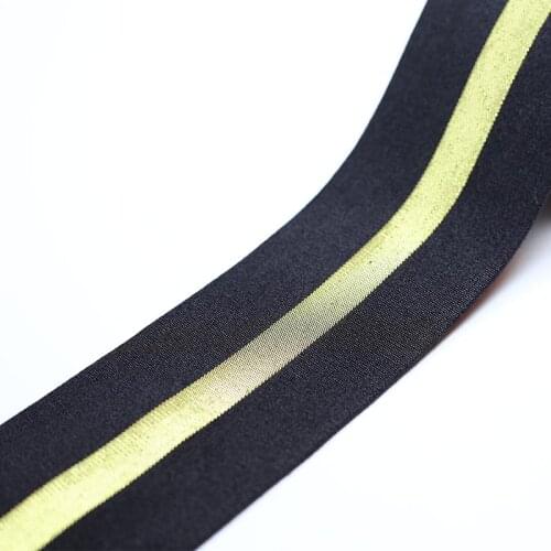 5M Gold Black Rubber Elastic Bands 20mm 40mm Elastic Ribbon Clothing Bags Trousers Elastic Rubber Webbing DIY Sewing Accessories