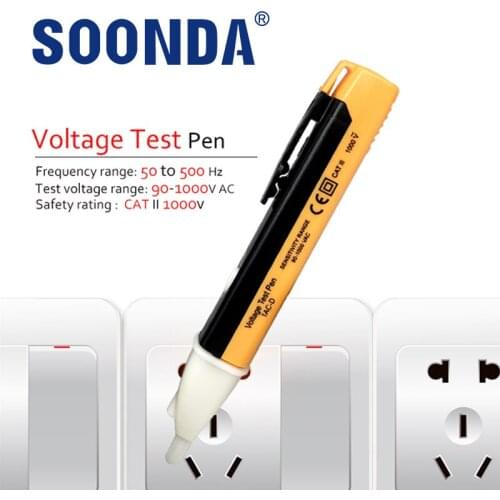 2-in-1 Voltage Indicator 90-1000V High-precision Breakpoint Detection And Zero-fire Line Detection Socket Wall AC Power Outlet