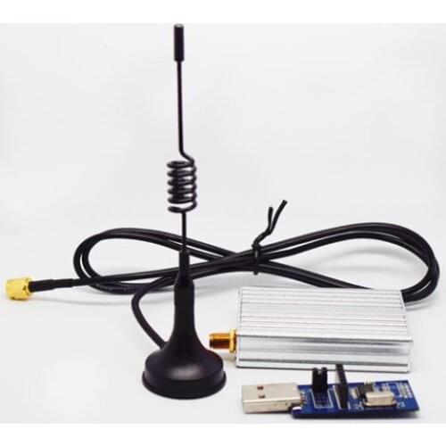 2sets/lot 3km 433mhz high performance rf transmitter receiver module kit (SV652 + antennas + dongle) with TTL / RS232 / RS485