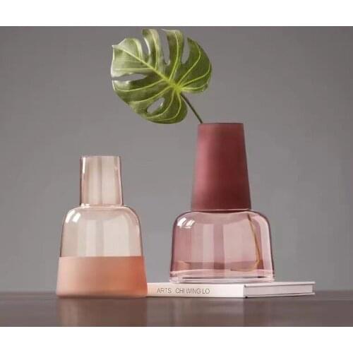 Creative Transparent Glass Vase Hydroponic Flower Arrangement Decoration Modern Home Living Room Soft Decoration Decoration