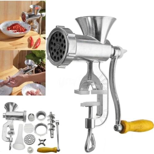 Kitchen Multifunction Handheld Hand Crank Meat Mincer Sausage Noodles Grinder Sausage Noodle Dishes Handheld Making Gadgets